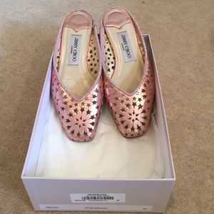 AUTHENTIC JIMMY CHOO Rose Metallic Shoes